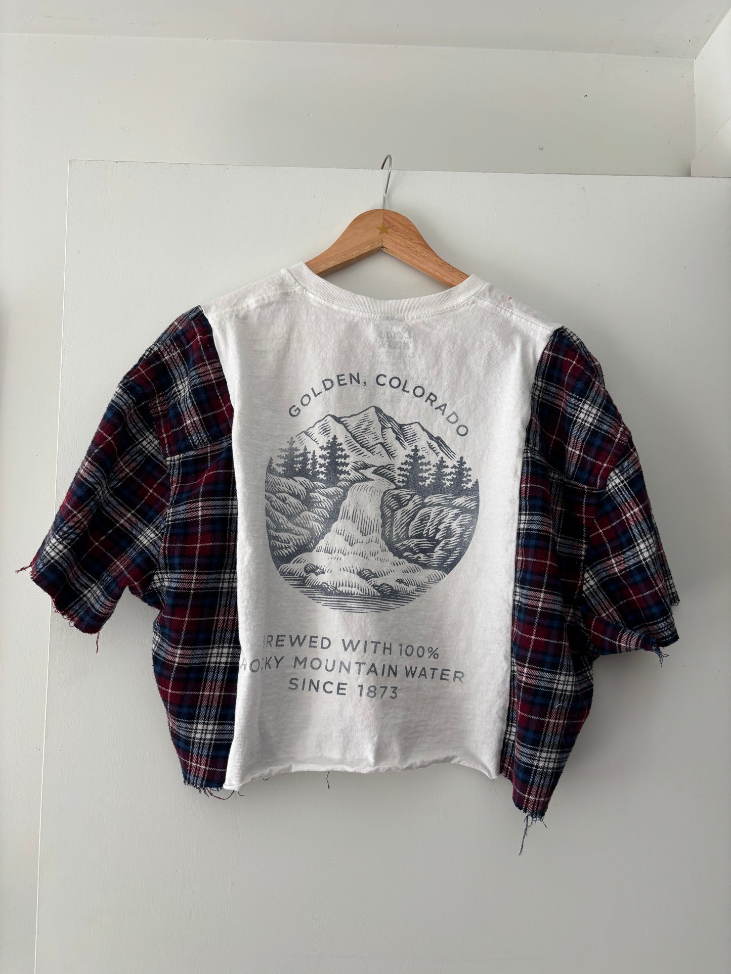 Beer Flannel Tee(M-L)