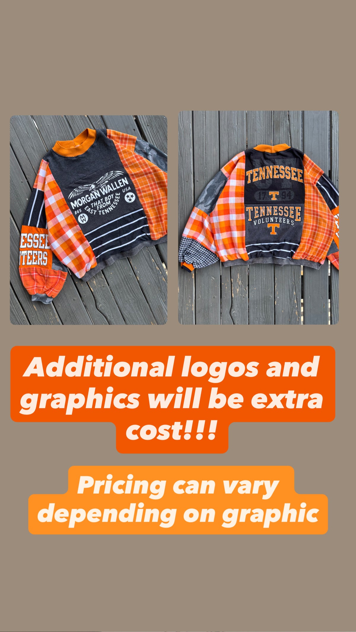 Custom Patchwork Longsleeve***READ DESCRIPTION***