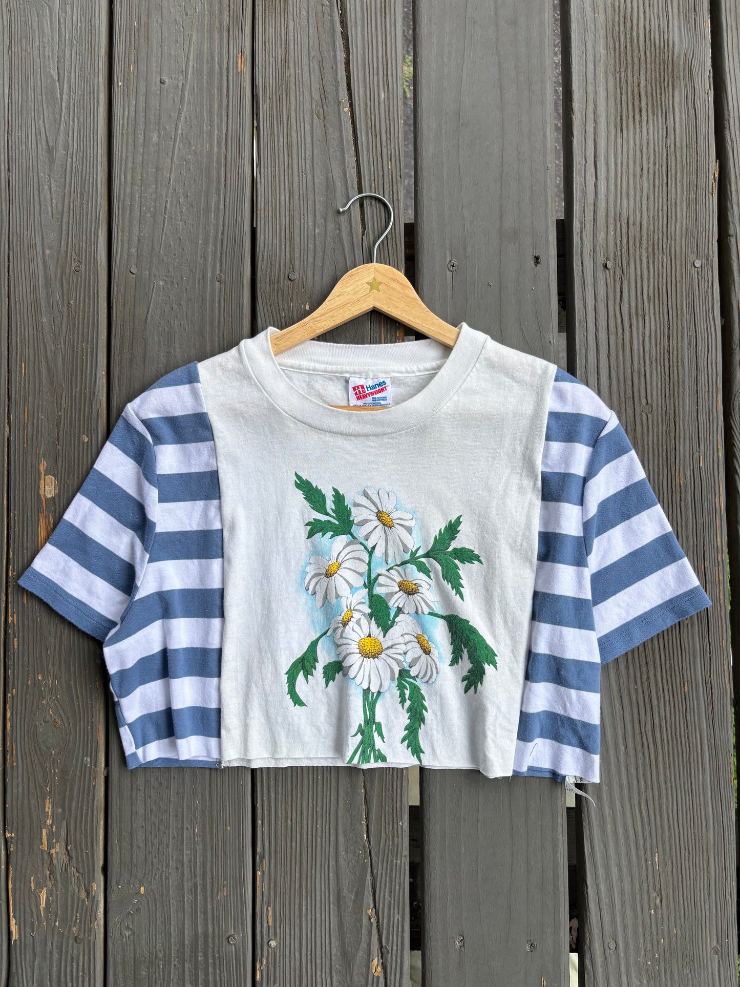 Flower Stripey Tee(S/M)