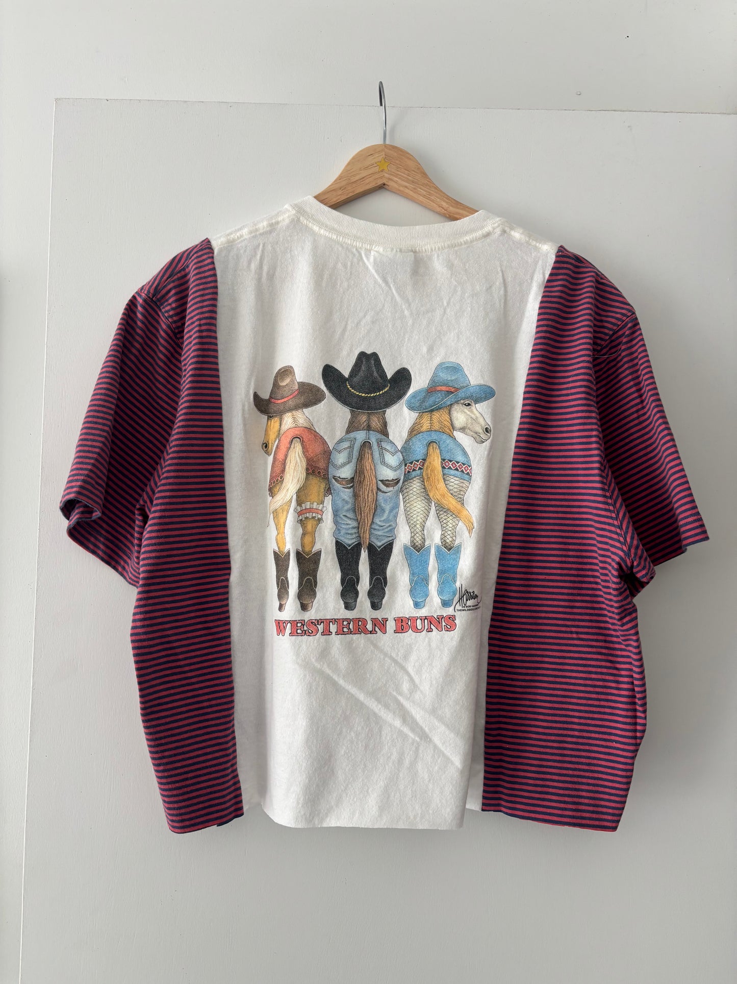 Horse Girl Stripey Tee(M/L)