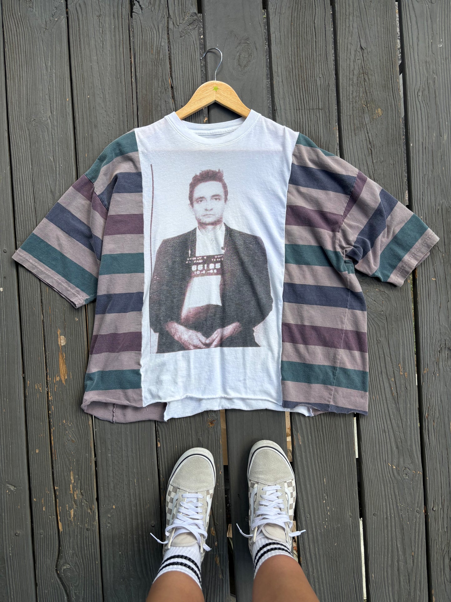 Vintage Cash Stripey Tee(M/L)