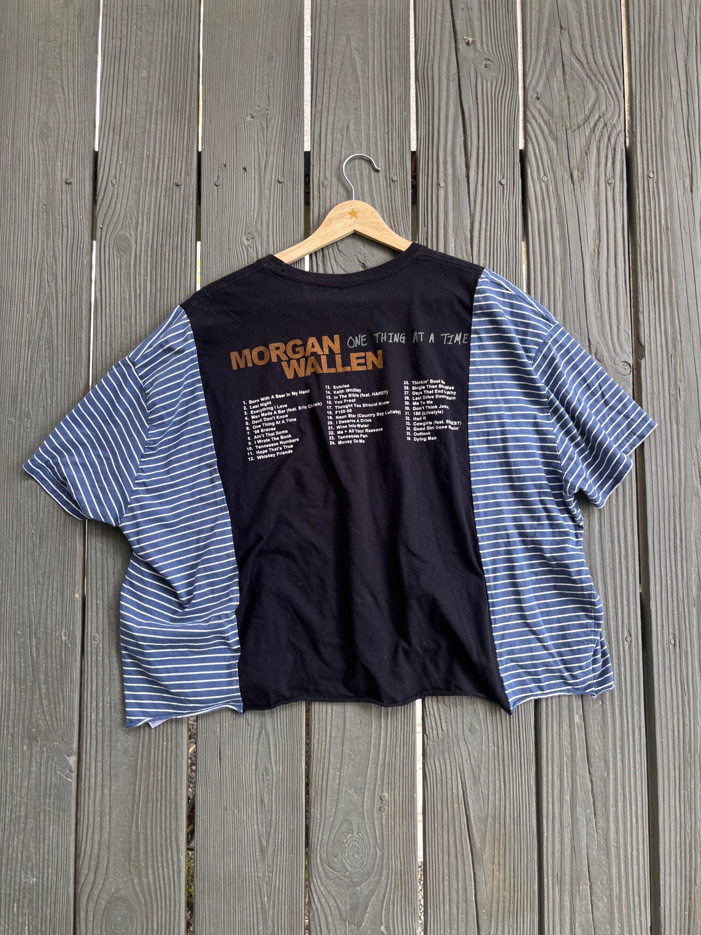MW Blue Stripey Tee(L)