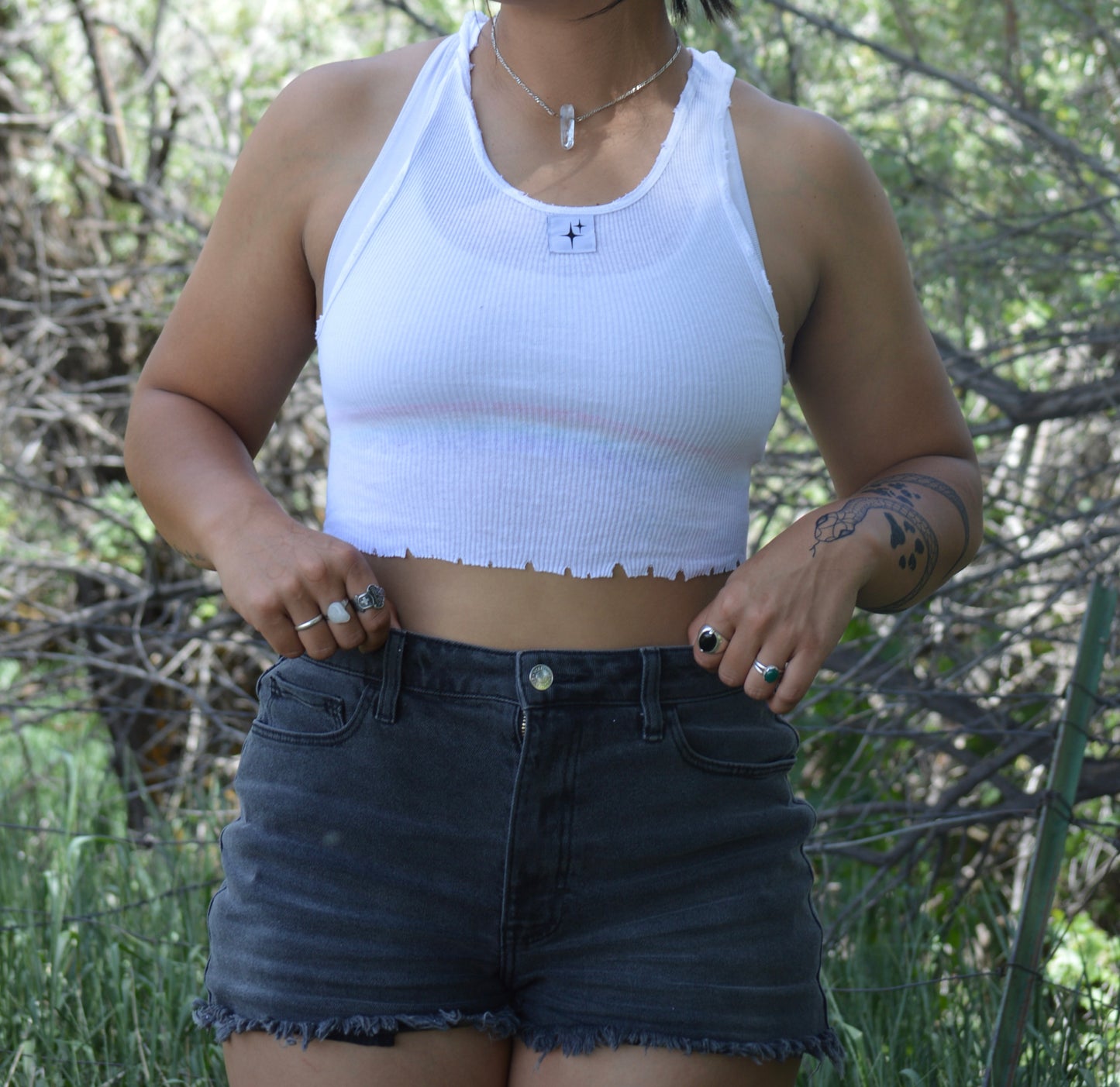 White Tank Top Createbybug