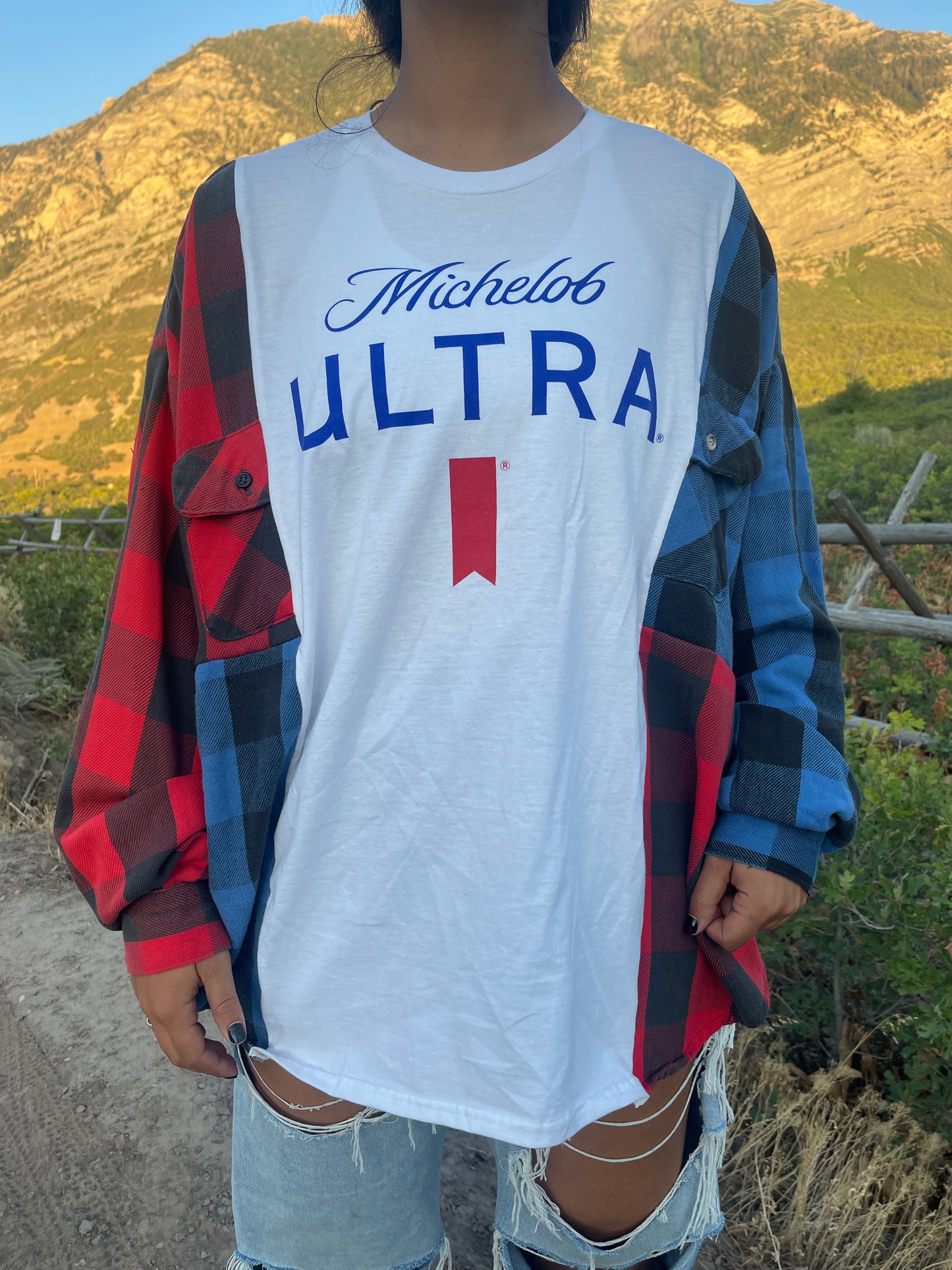 Michelob Ultra Patchwork Flannel