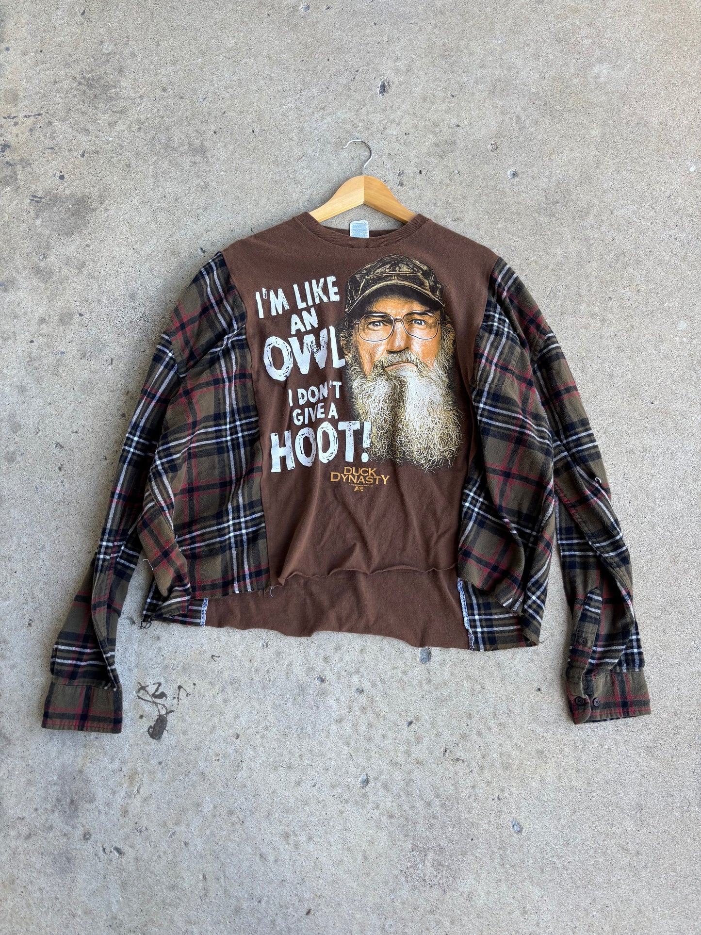 Duck Dynasty Flannel Tee(XL Crop)