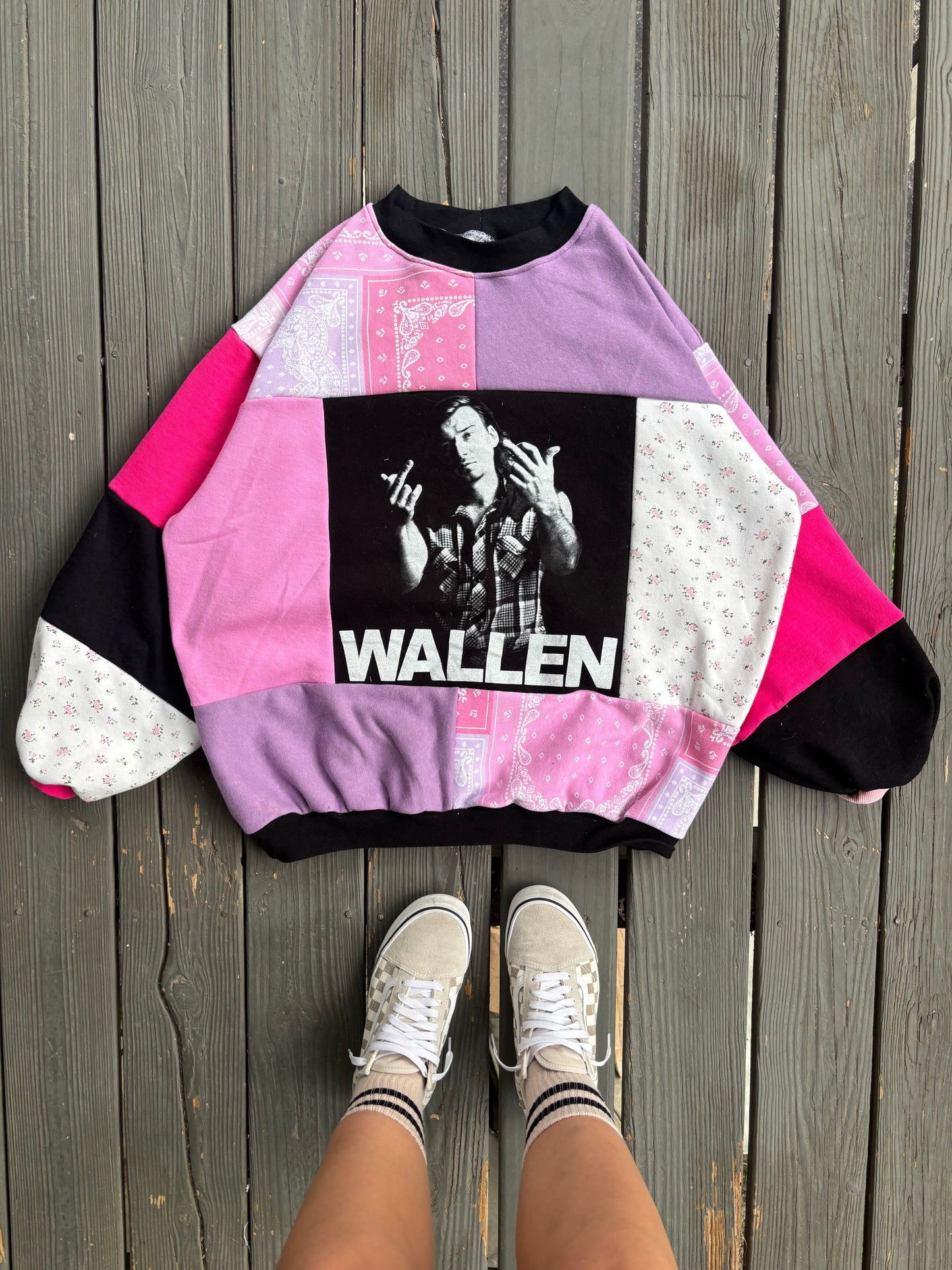 MW Pink Flower Crew(XL/2XL)
