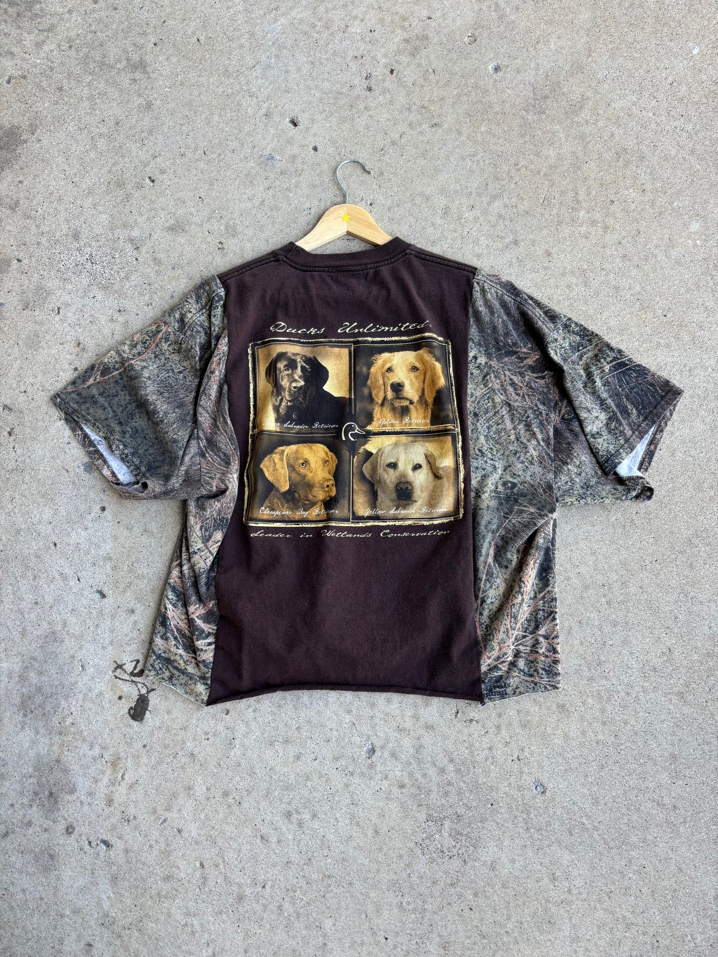 Doggy Duck Camo Tee(L crop)