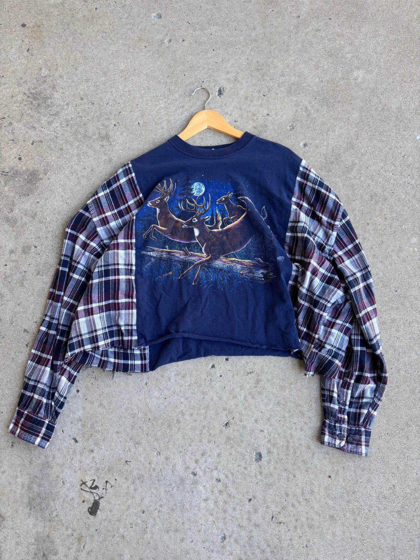 Buck Run Flannel Tee(XL)