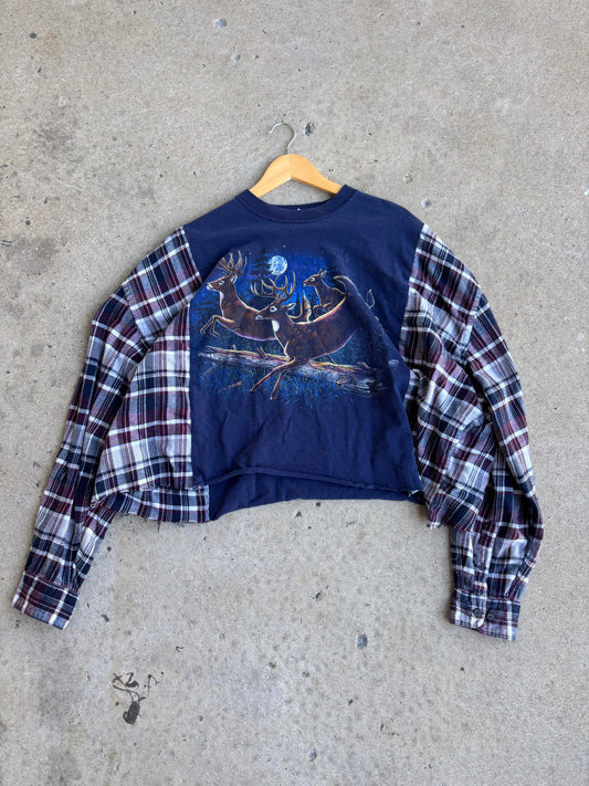 Buck Run Flannel Tee(XL)