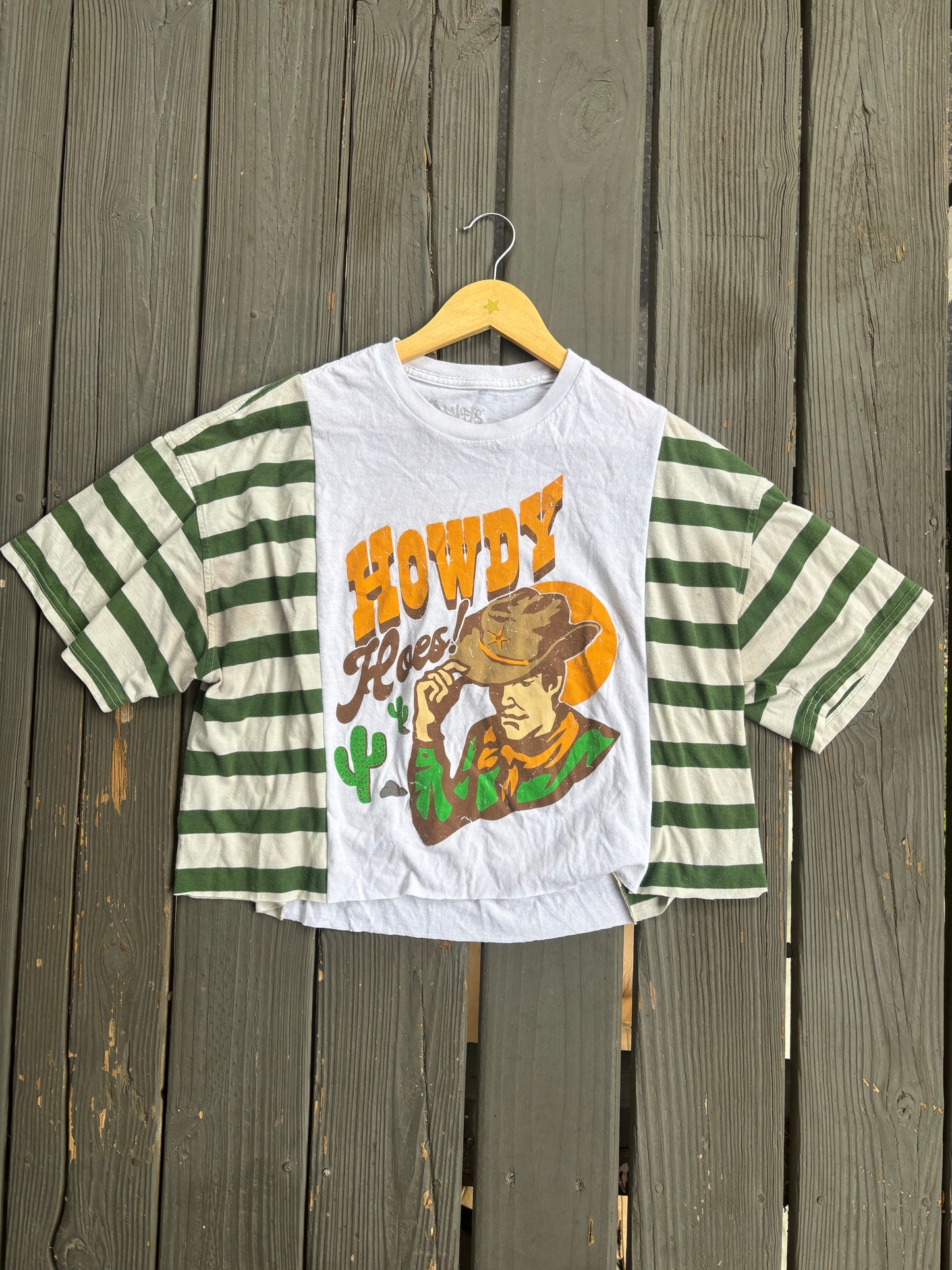 Howdy HOES Stripey Tee(L)