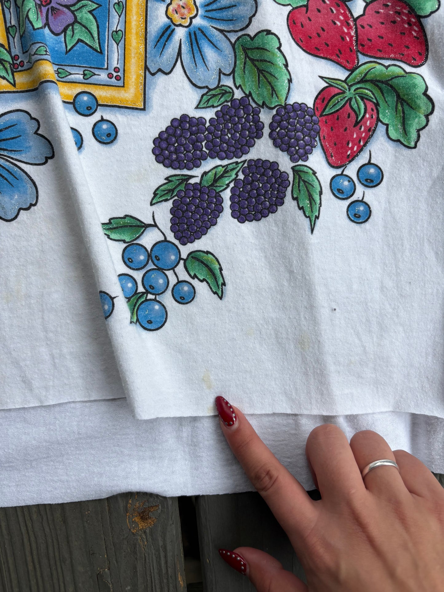 Berry Stripey Tee(XL)