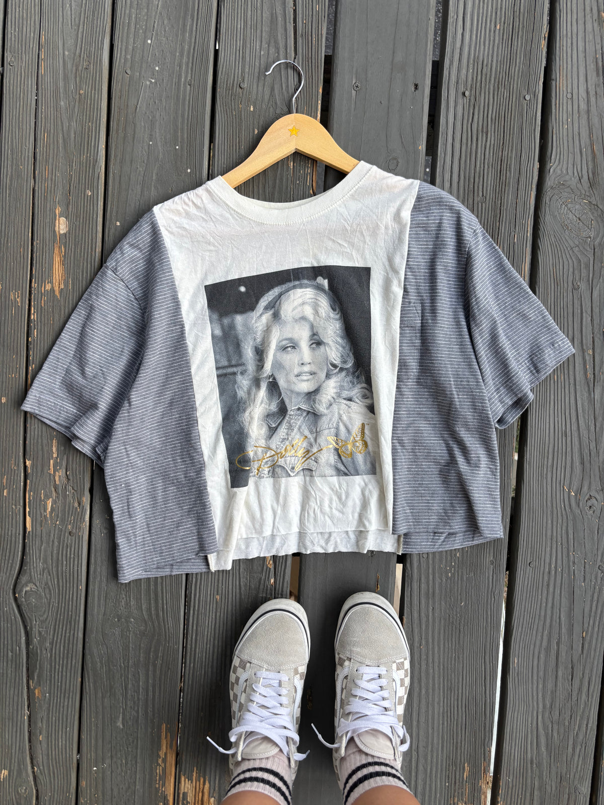 Grey Dolly Stripey Tee(M)