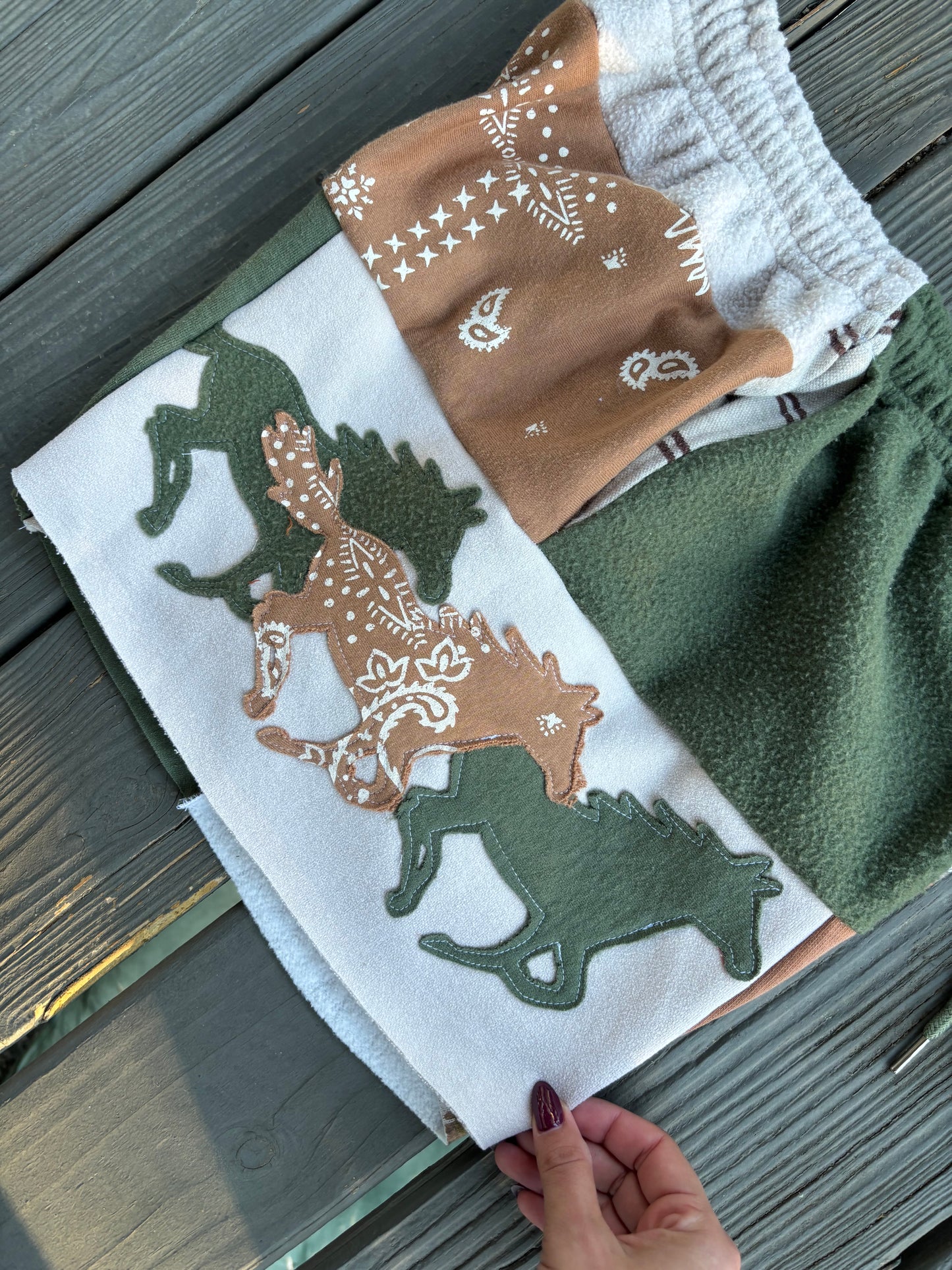 Camo Cowgirl Shorts(L)