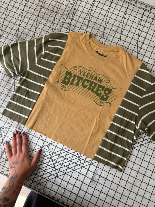 Stripey/Flannel Tee Custom