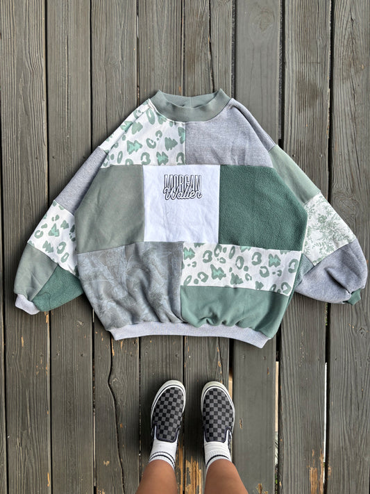 Sage Leopard Crew(2XL/3XL)