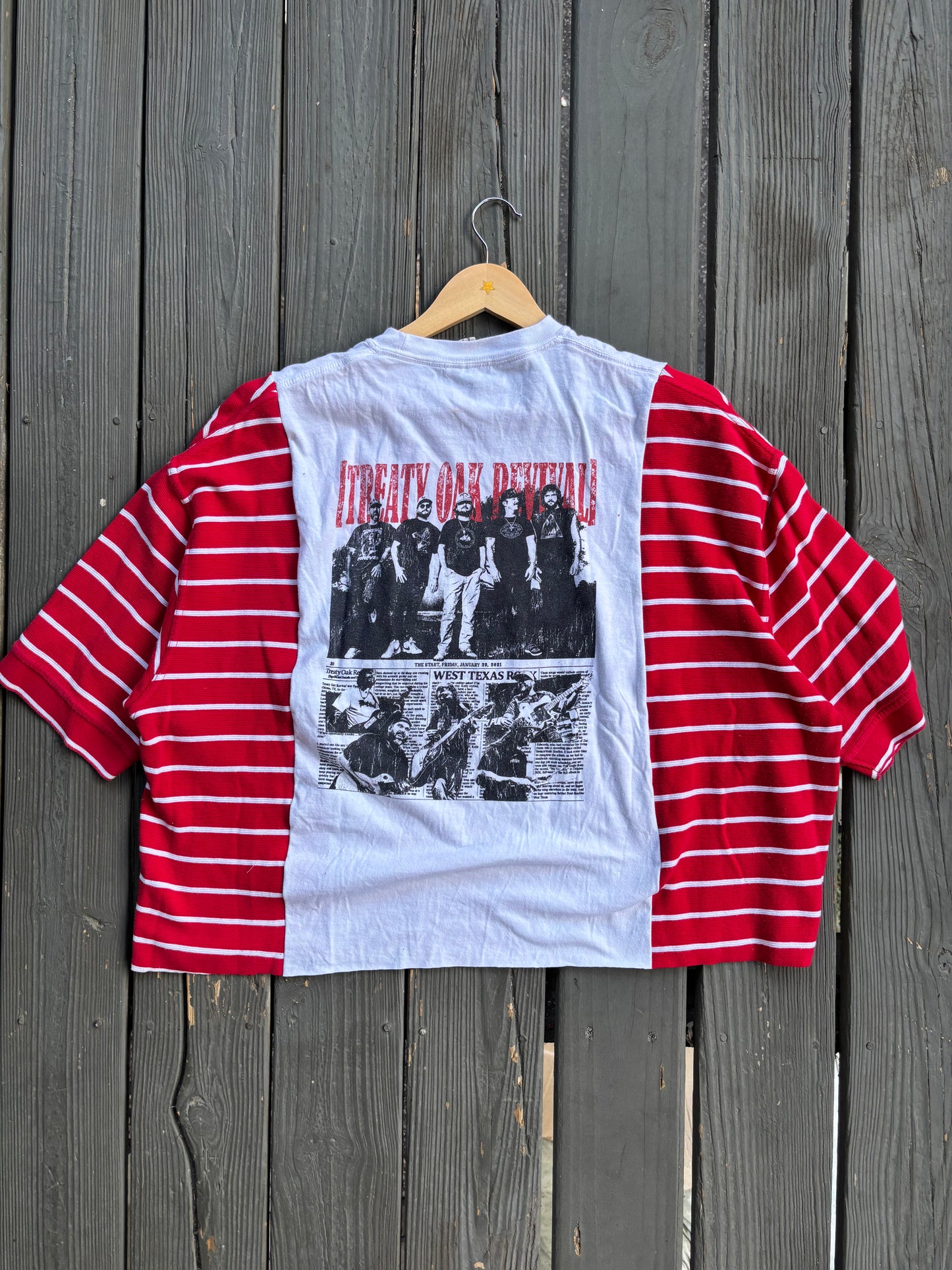 TOR RED STRIPEY TEE(L/XL)