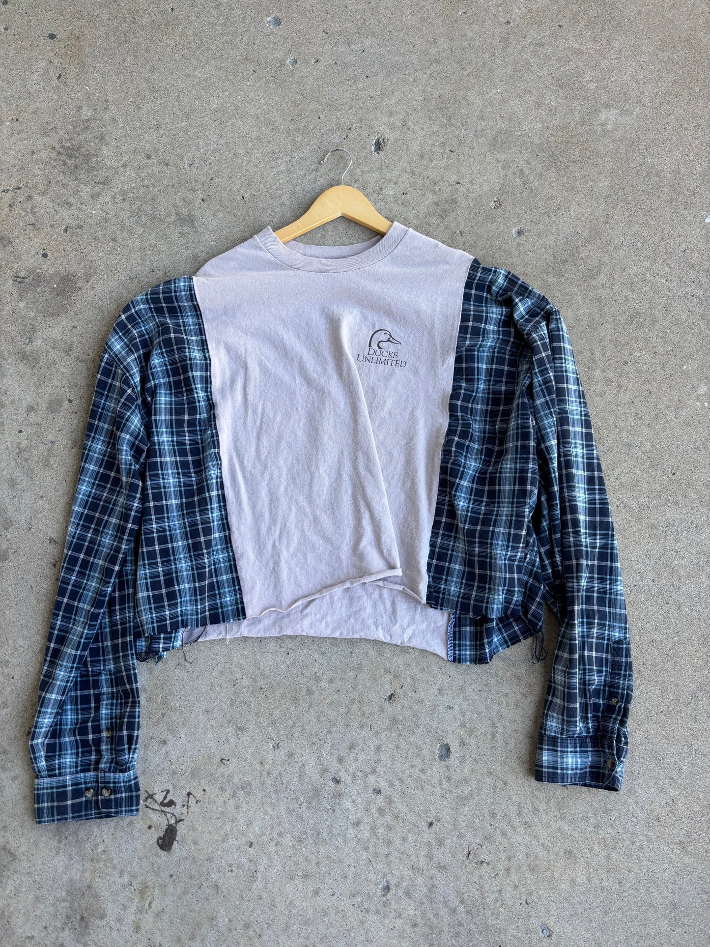 Duck Pup Flannel Tee(2XL Crop)