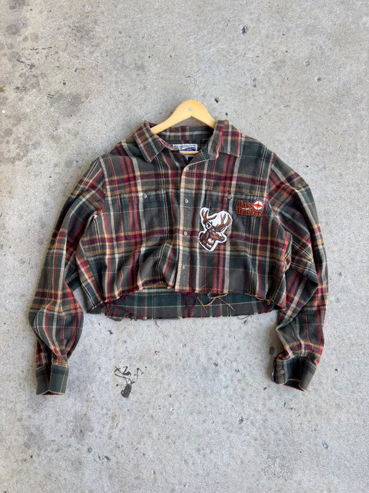 Patchy Buck Flannel(2XL Crop)