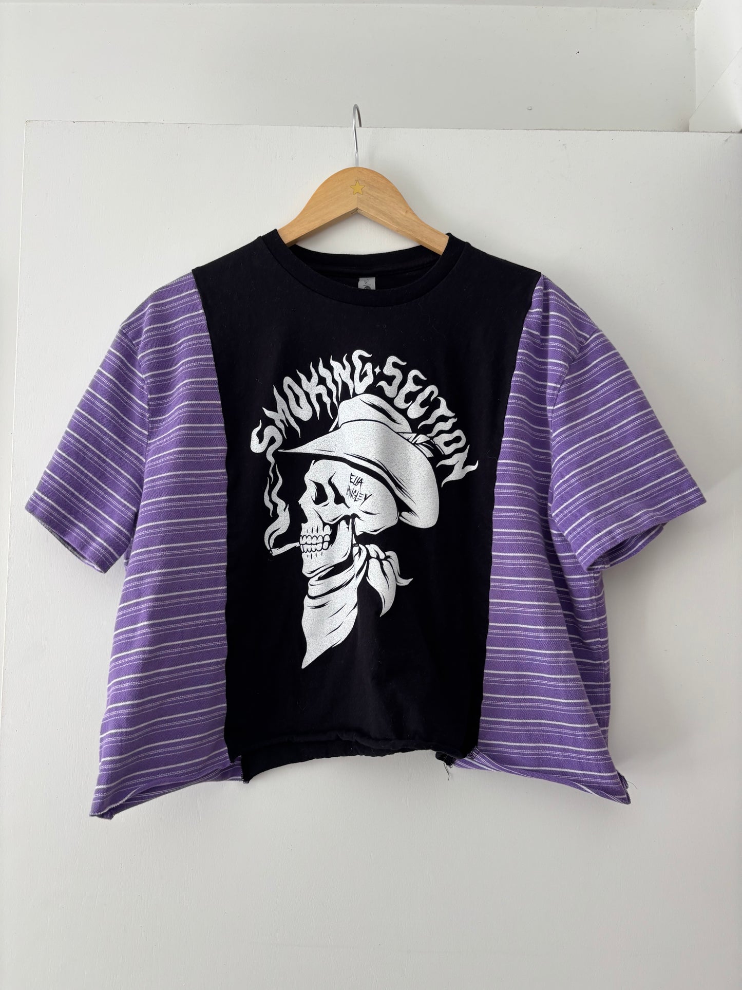 Ella Purple Stripey Tee(XS-M)