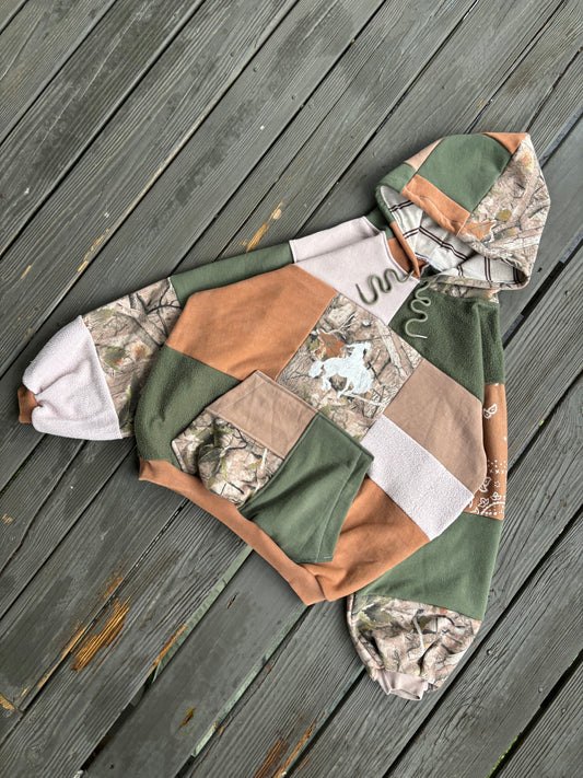 Camo Cowgirl Hoodie(XL)