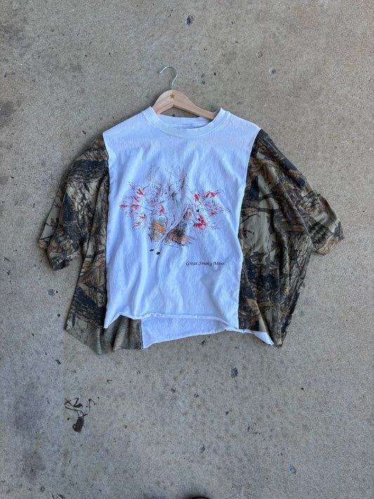 Great Smokey Mtns Vintage Tee(XL crop)