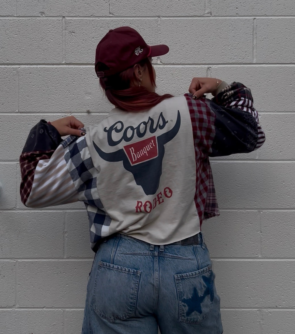 Custom Patchwork Longsleeve***READ DESCRIPTION***