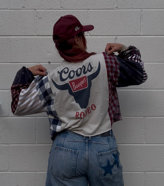 Custom Patchwork Longsleeve***READ DESCRIPTION***