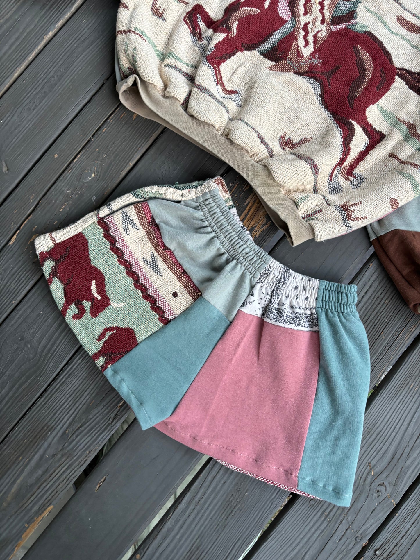 Minty Cowgirl Shorts(M/L)