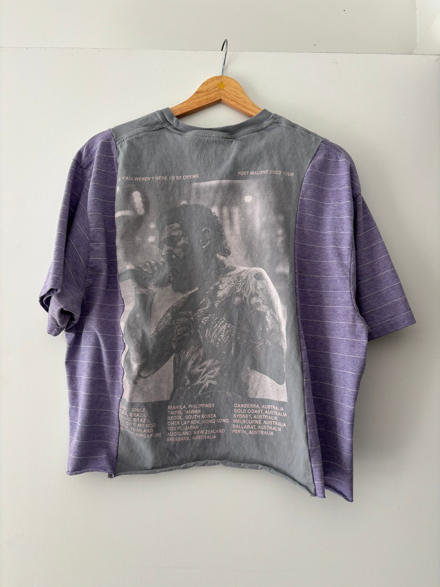 Posty Purple Stripey Tee(S-L)