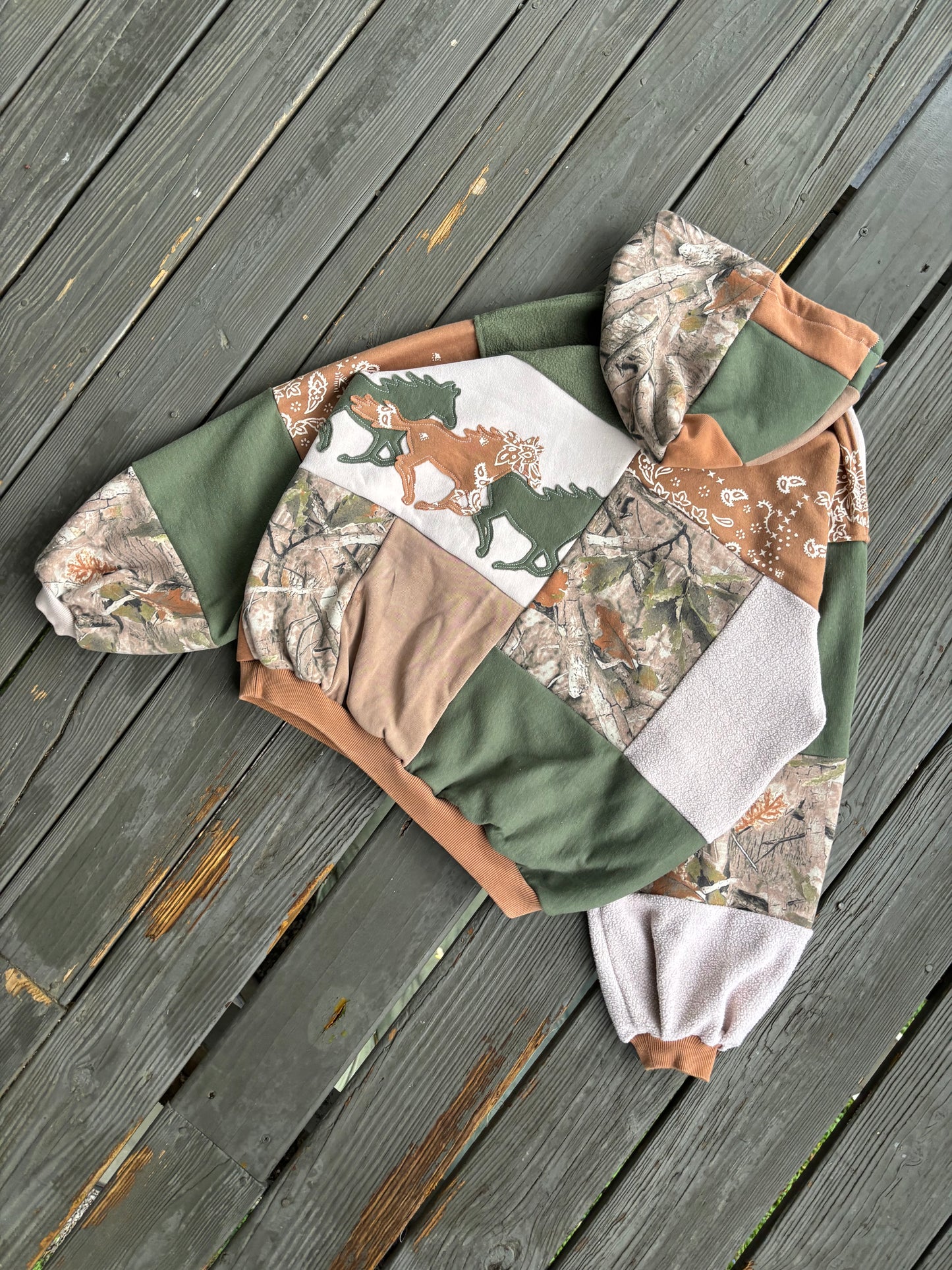 Camo Cowgirl Hoodie(XL)