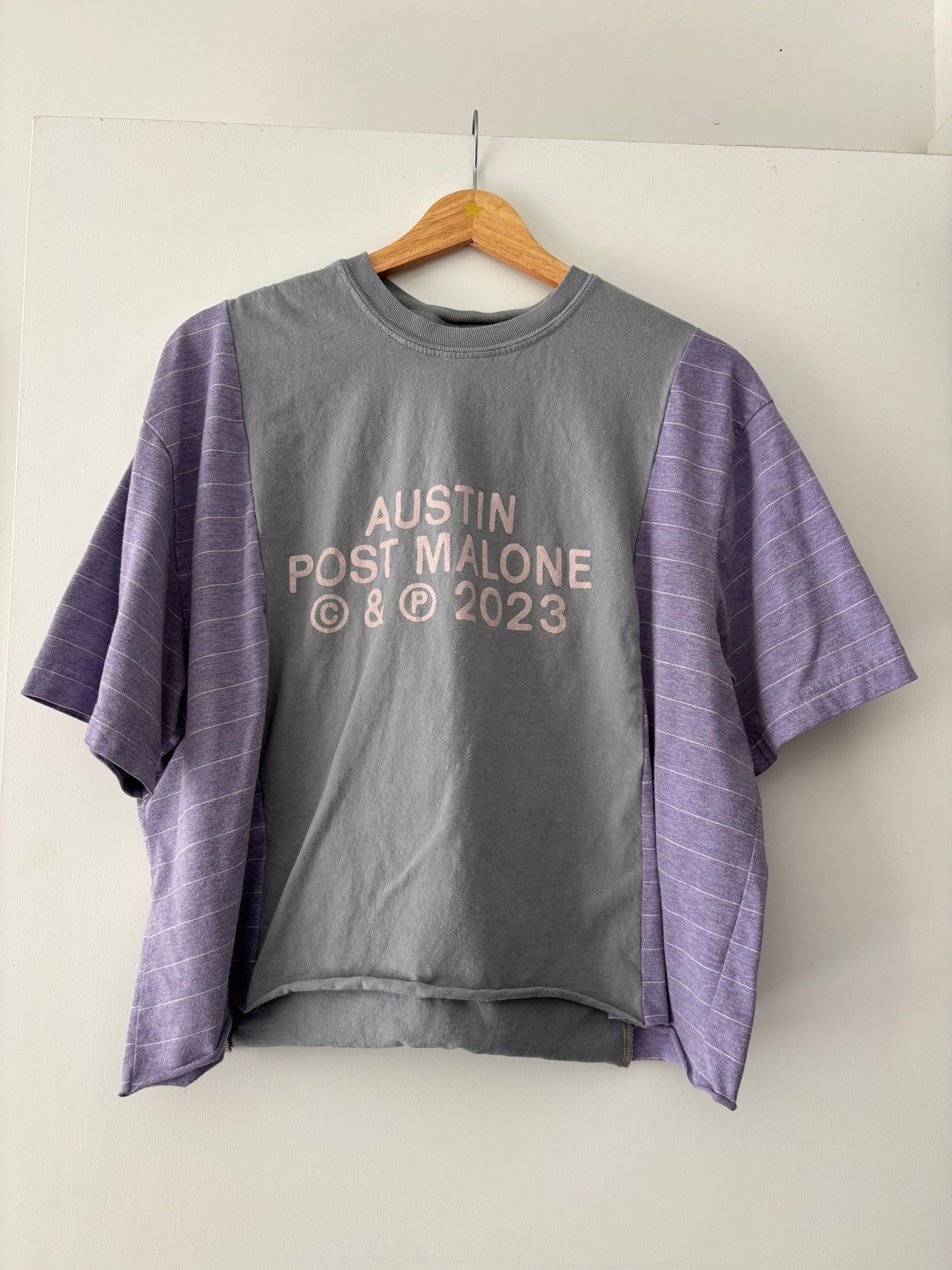 Posty Purple Stripey Tee(S-L)