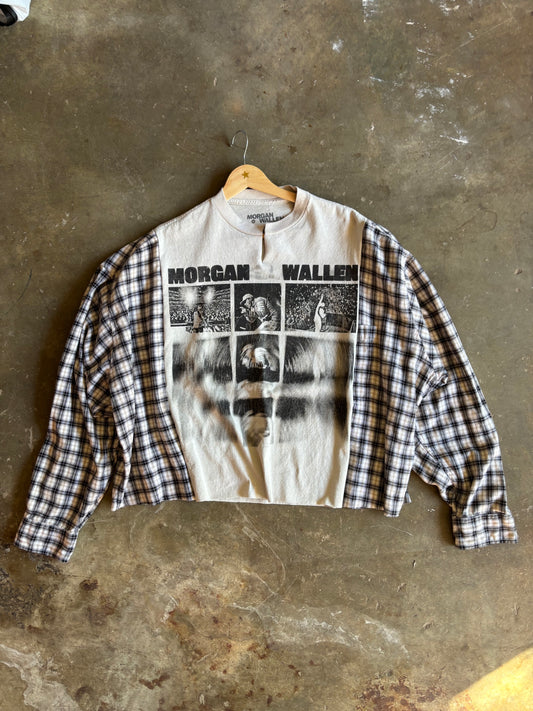 Stripey/Flannel Tee Custom