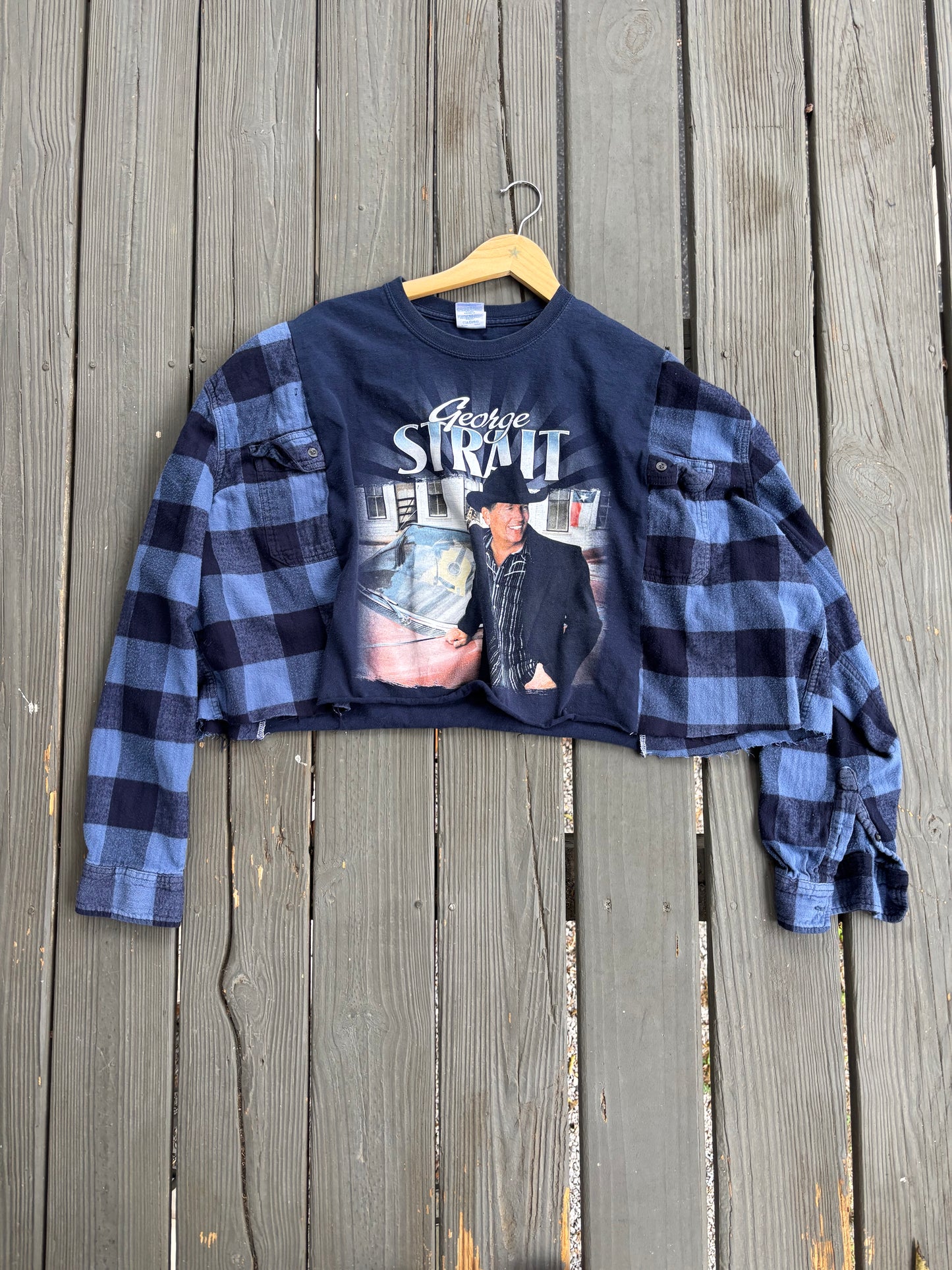 GS Flannel Tee(L crop)