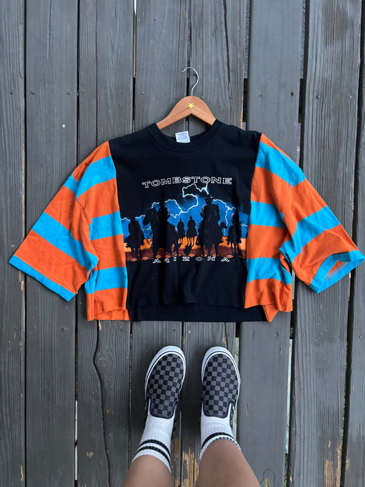 Vintage AZ Cowboy Stripey Tee(L/XL)