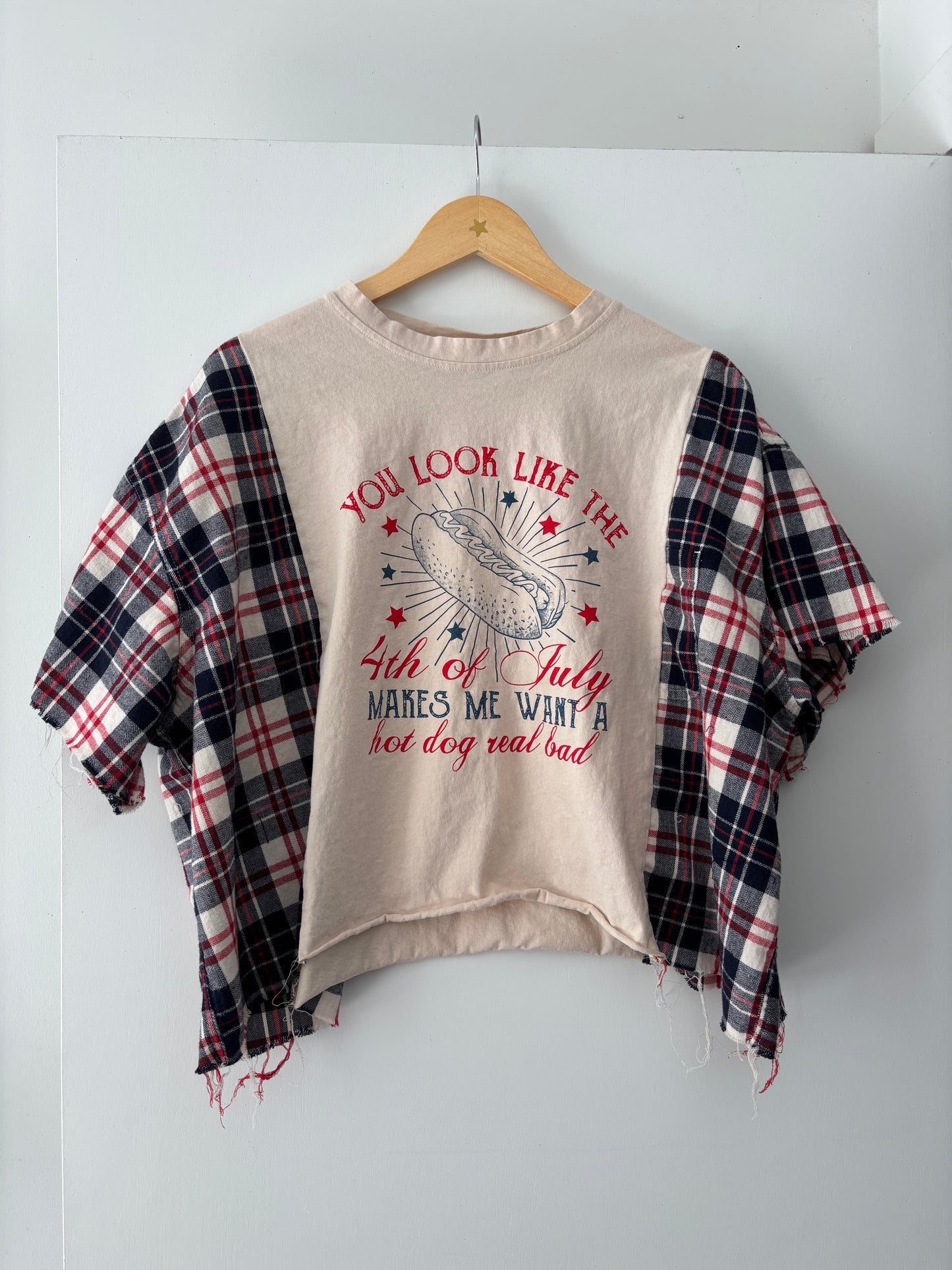 Hot Dog Flannel Tee(L-XL)