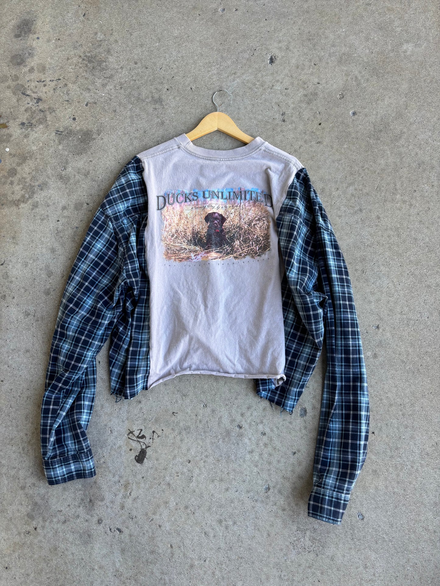 Duck Pup Flannel Tee(2XL Crop)