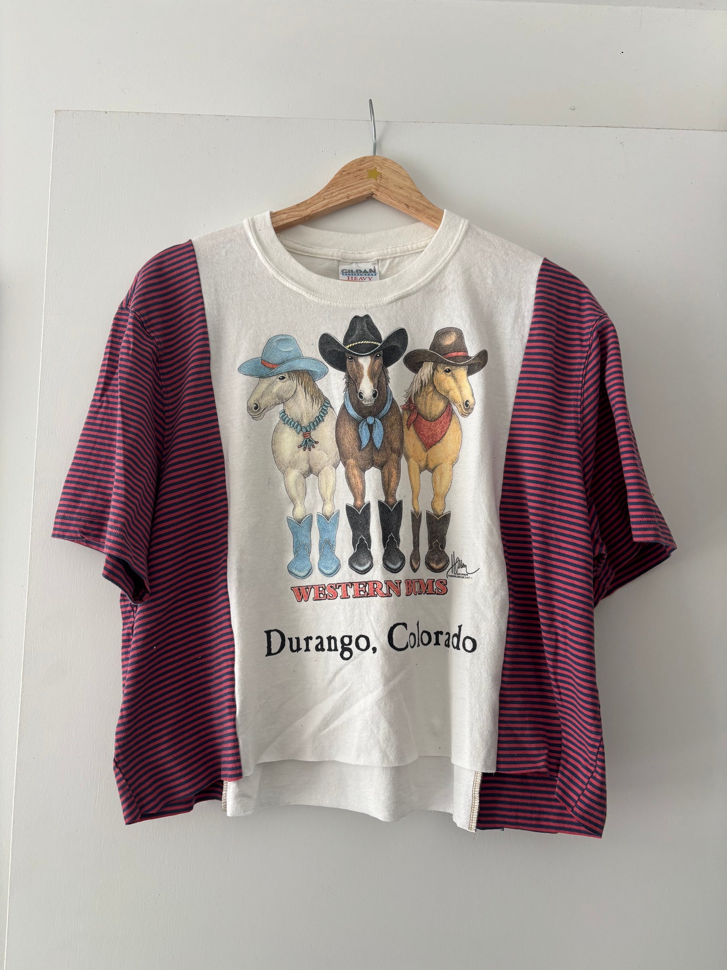 Horse Girl Stripey Tee(M/L)