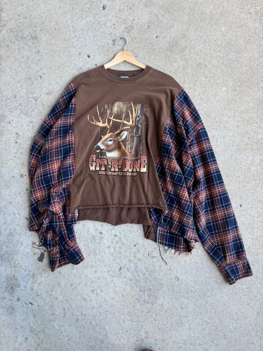 Git R Done Flannel Tee(3XL)