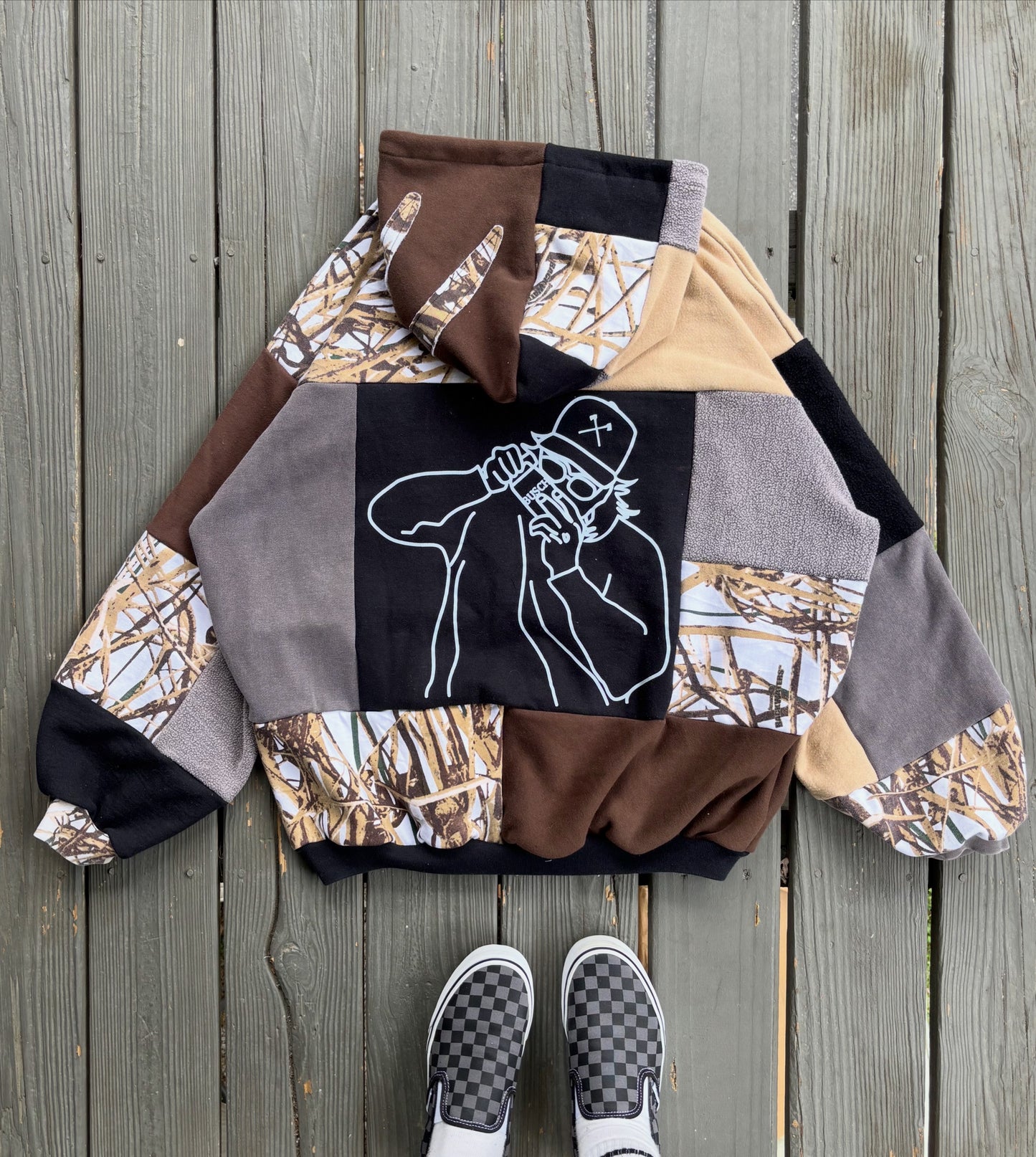 White Camo Hoodie(L/XL)
