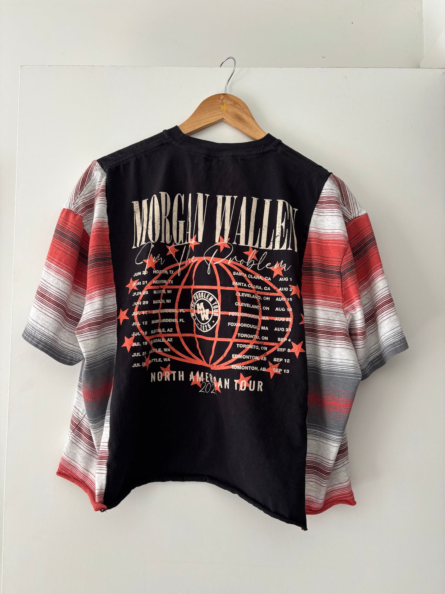MW Red Stripey Tee(M-L)