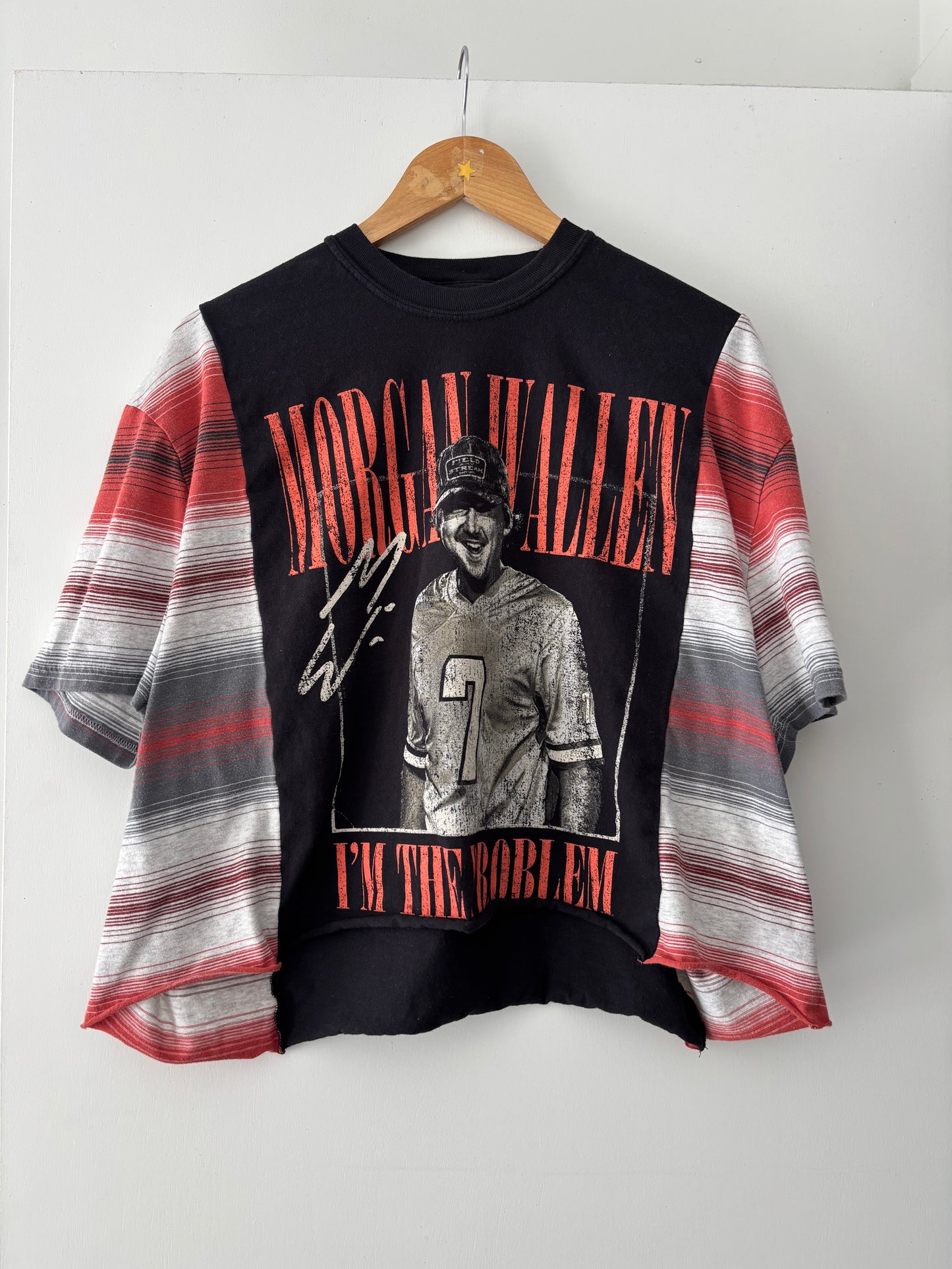 MW Red Stripey Tee(M-L)