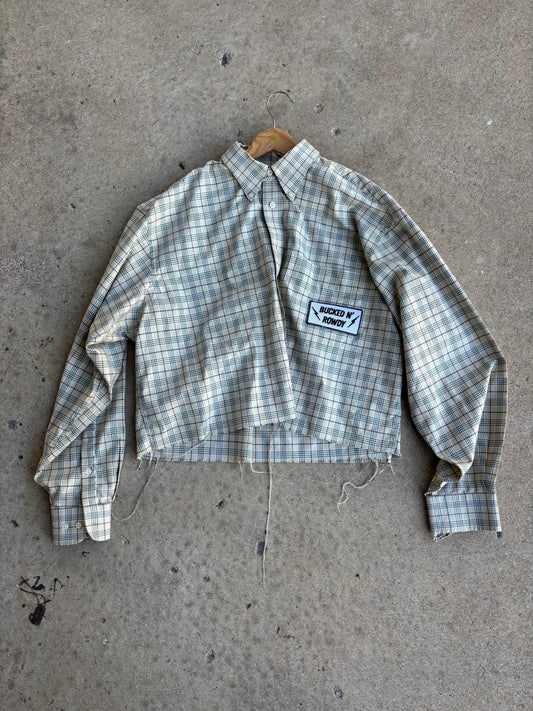 BNR Button Up Tee(XL Crop)