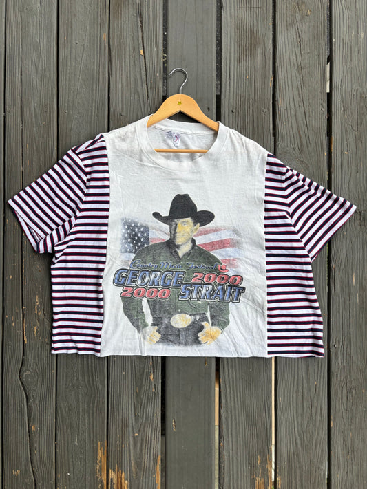 Vintage George Stripey Tee(XL/2XL)