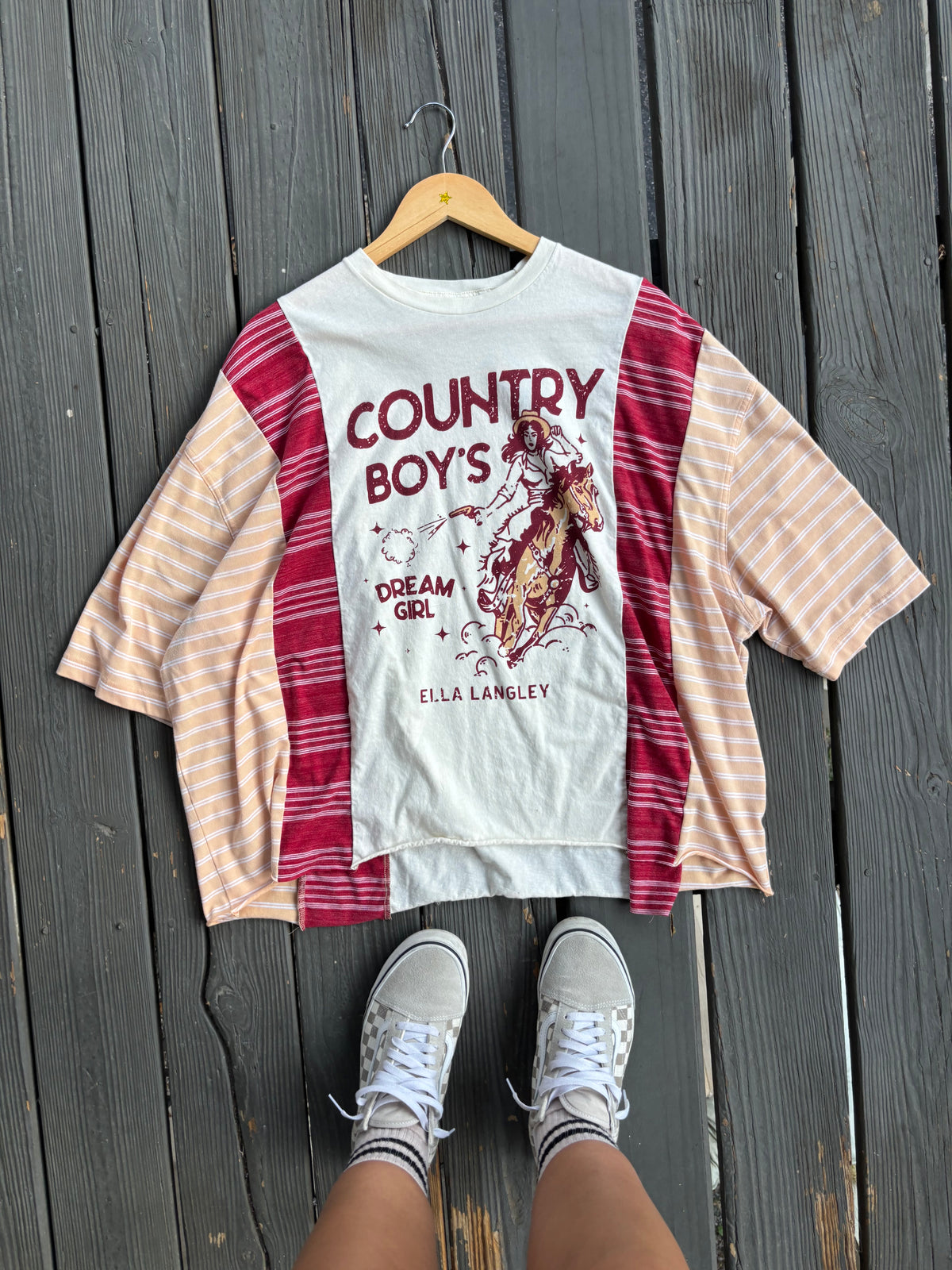 Ella Langley Stripey Tee(L/XL)