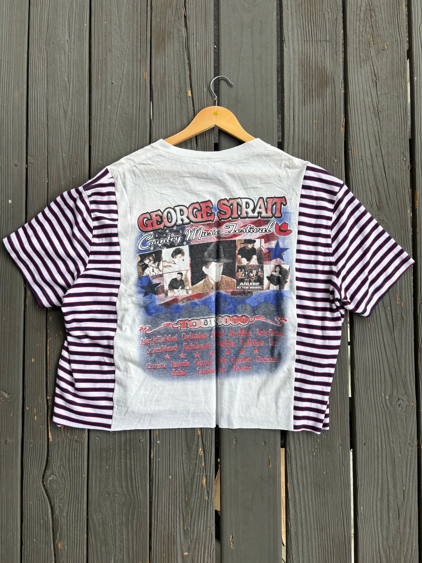 Vintage George Stripey Tee(XL/2XL)