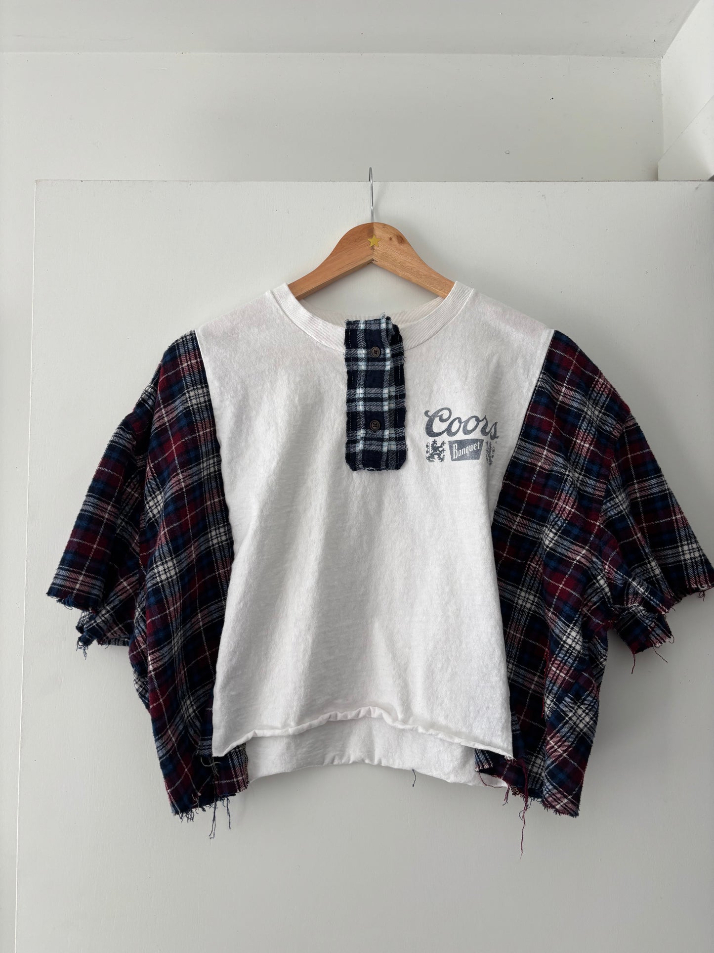 Beer Flannel Tee(M-L)