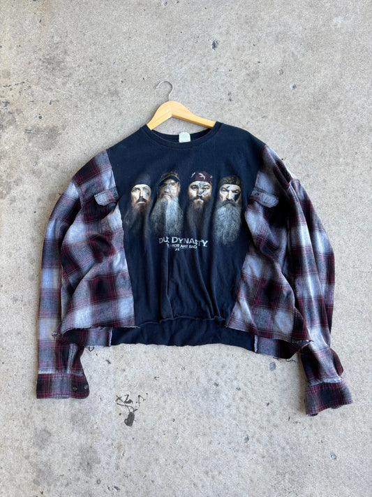 Duck Dynasty Flannel Tee(XL Crop)