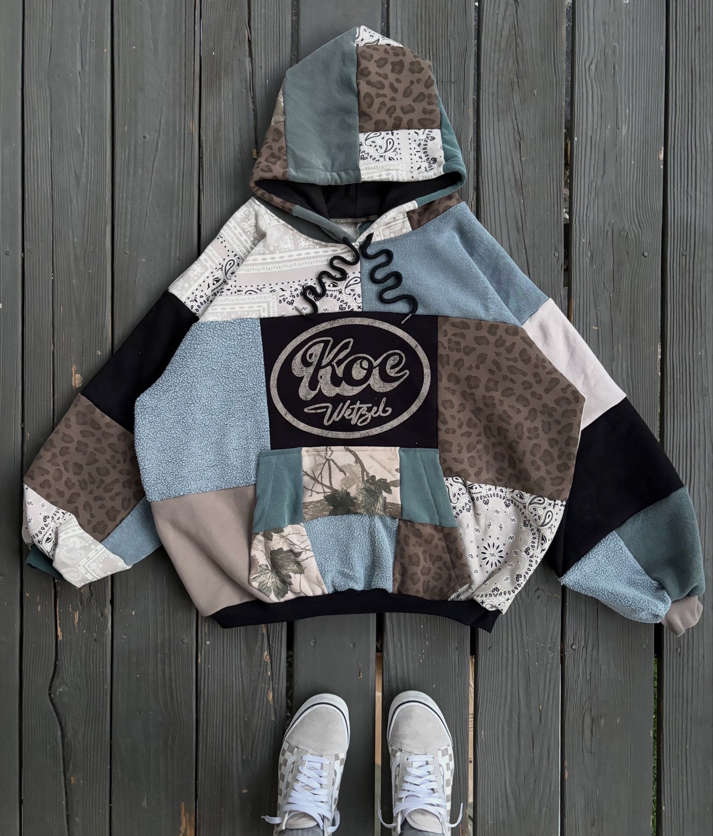 Koe Minty Camo Hoodie(XL)