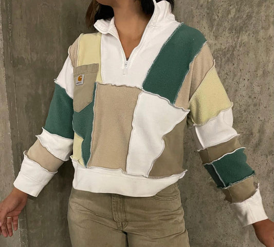 White Carhartt Quarter Zip