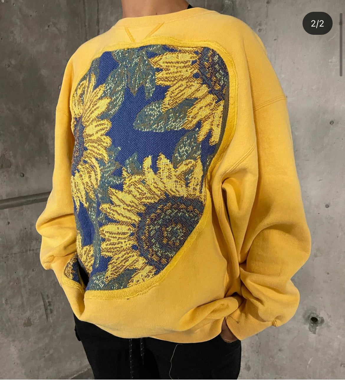 Vintage Yellow Sunflower Crewneck
